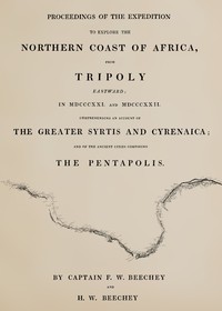 Cover of Proceedings of the expedition to explore the northern coast of Africa, from Tripoly eastward