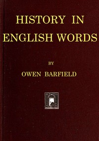 Cover of History in English words
