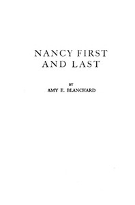 Cover of Nancy first and last
