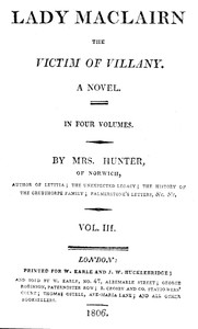 Cover of Lady Maclairn, the victim of villany