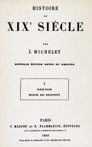 Cover of Histoire du XIXe siècle (volume 1/3)
