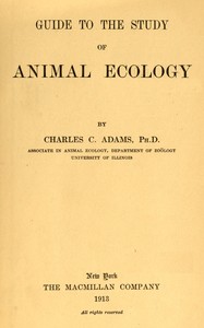 Cover of Guide to the study of animal ecology