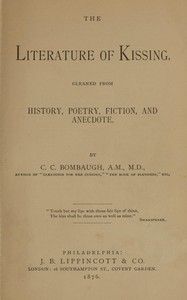 Cover of The literature of kissing