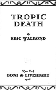 Cover of Tropic death