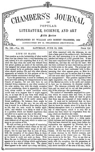 Cover of Chambers's Journal of Popular Literature, Science, and Art, fifth series, no. 128, vol. III, June 12, 1886