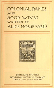 Cover of Colonial dames and good wives