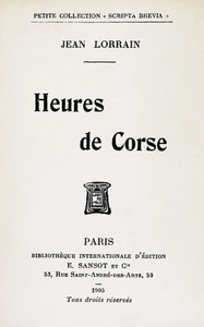Cover of Heures de Corse