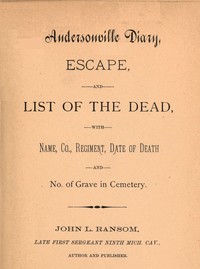 Cover of Andersonville diary