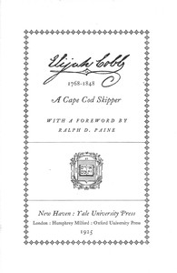 Cover of Elijah Cobb