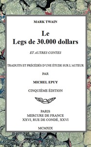 Cover of Le Legs de 30.000 dollars et autres contes