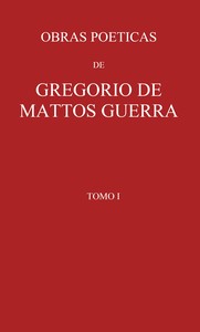 Cover of Obras poeticas de Gregorio de Mattos Guerra - Tomo I