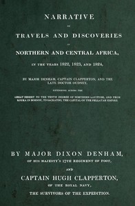 Cover of Narrative of travels and discoveries in Northern and Central Africa, in the years 1822, 1823, and 1824