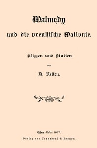 Cover of Malmedy und die preußische Wallonie