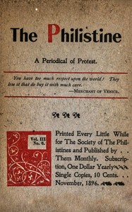 Cover of The Philistine