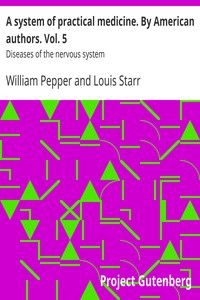 Cover of A system of practical medicine. By American authors. Vol. 5