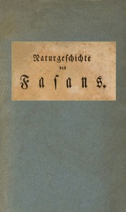 Cover of Naturgeschichte des Fasans
