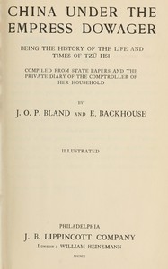 Cover of China under the Empress Dowager