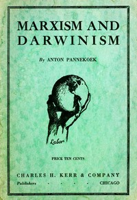 Cover of Marxism and Darwinism