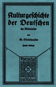 Cover of Kulturgeschichte der Deutschen im Mittelalter