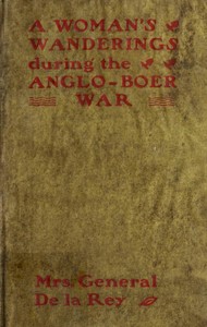 Cover of A woman's wanderings and trials during the Anglo-Boer War