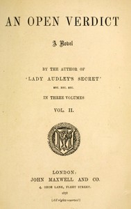 Cover of An open verdict