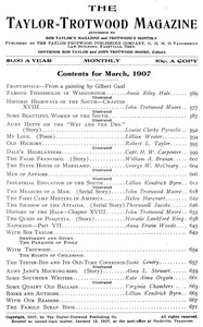 Cover of The Taylor-Trotwood Magazine, Vol. IV, No. 6, March 1907