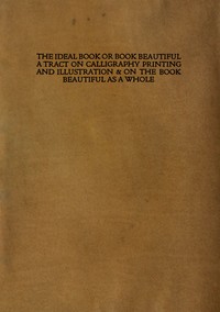 Cover of The ideal book or book beautiful