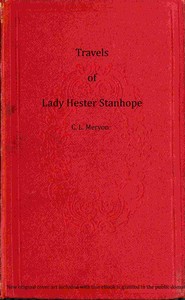 Cover of Travels of Lady Hester Stanhope, Volume 3 (of 3)
