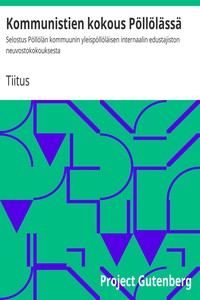 Cover of Kommunistien kokous Pöllölässä