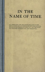 Cover of In the name of Time