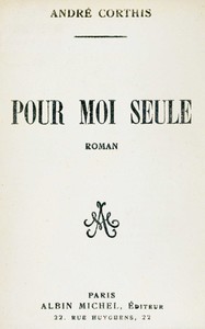Cover of Pour moi seule