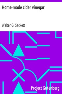 Cover of Home-made cider vinegar