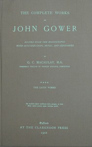 Cover of The complete works of John Gower, volume 4