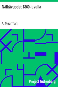 Cover of Nälkävuodet 1860-luvulla