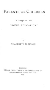 Cover of Parents and children