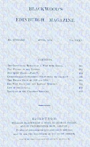 Cover of Blackwood's Edinburgh magazine, Vol. 75, No. 462, April 1854