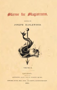 Cover of Mirror for Magistrates, Volume 2, Part 1
