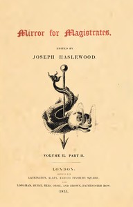 Cover of Mirror for Magistrates, Volume 2, Part 2