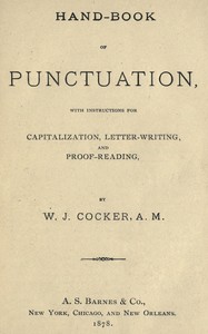Cover of Hand-book of punctuation