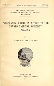 Cover of Preliminary report on a visit to the Navaho National Monument, Arizona