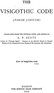 Cover of The Visigothic code