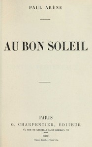 Cover of Au bon soleil