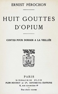 Cover of Huit gouttes d'opium