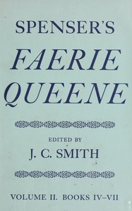 Cover of Spenser's Faerie Queene, Vol. 2 (of 2)