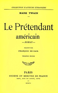 Cover of Le prétendant américain