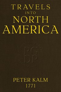 Cover of Travels into North America, Volume 3 (of 3)