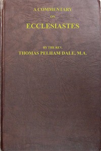 Cover of A commentary on Ecclesiastes