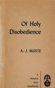 Cover of Of holy disobedience