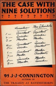 The case with nine solutions