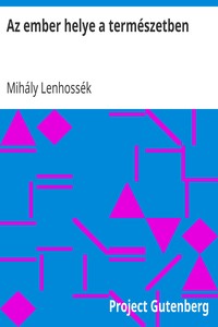 Cover of Az ember helye a természetben